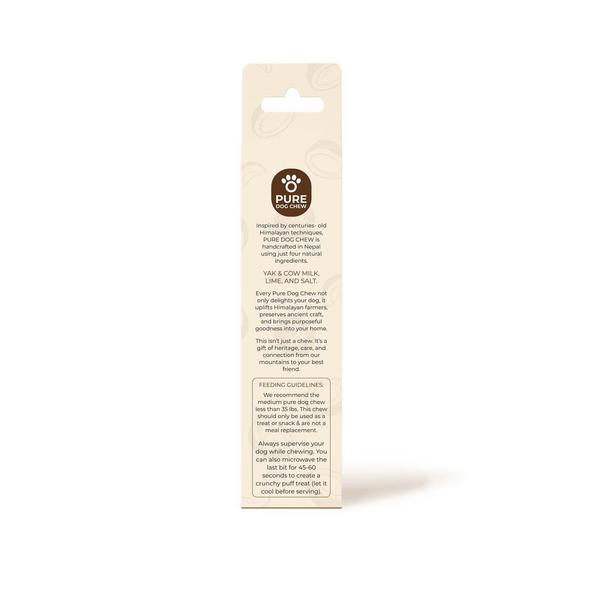 Coconut Himalayan Yak Cheese Dog Chew β 3 oz