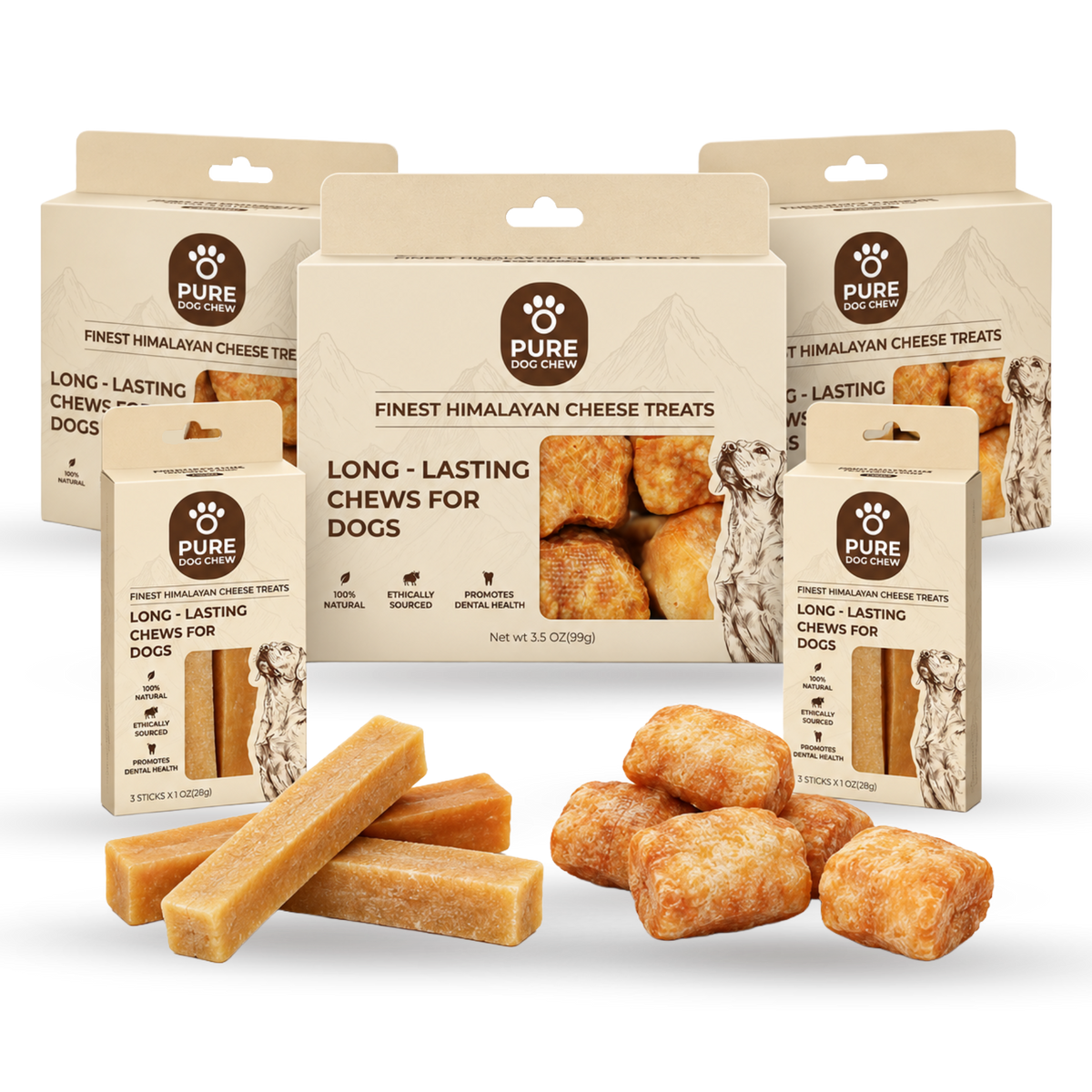 Gentle chewer yak cheese chew refill bundle package