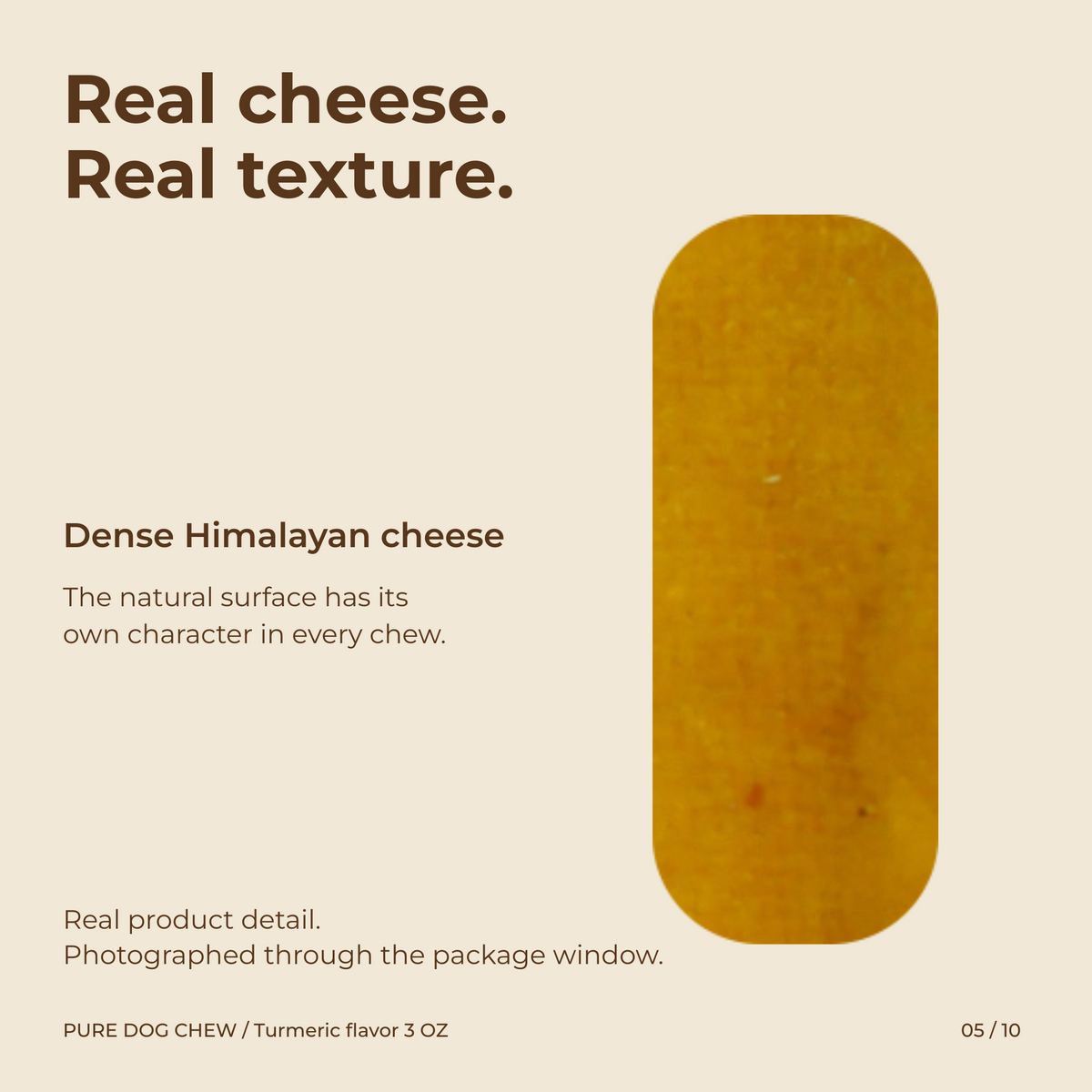Turmeric Himalayan Yak Cheese Dog Chew – 3 oz