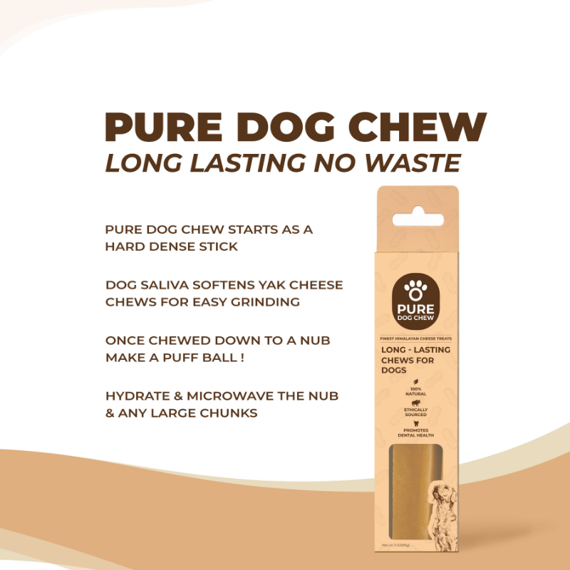 Peanut Butter Himalayan Yak Cheese Dog Chew – 3 oz