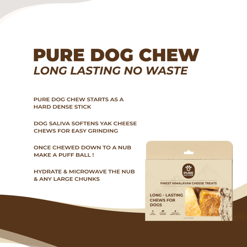 Puffed Himalayan Yak Cheese Dog Treats – 3.5 oz
