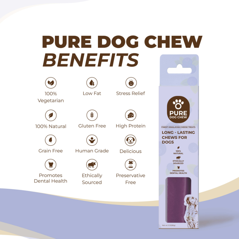 Blueberry Himalayan Yak Cheese Dog Chew – 3 oz