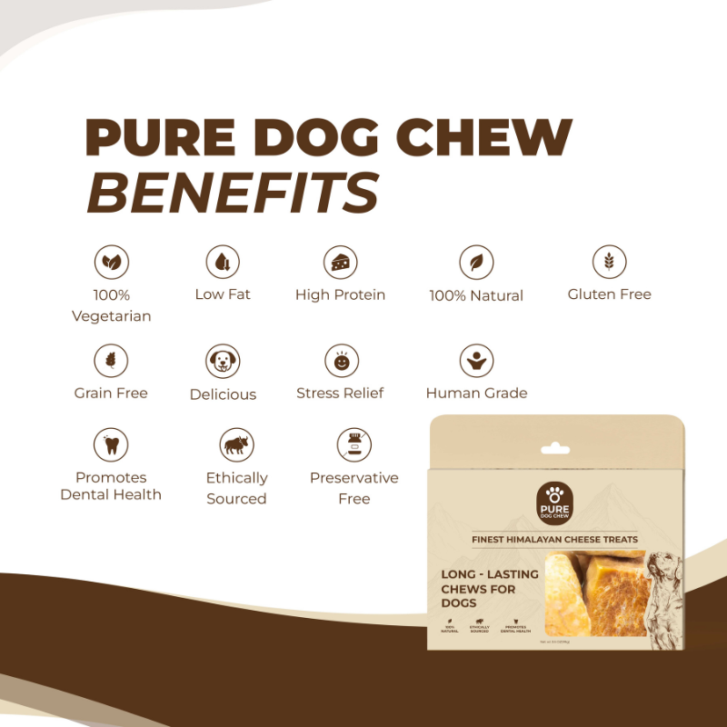 Puffed Himalayan Yak Cheese Dog Treats – 3.5 oz