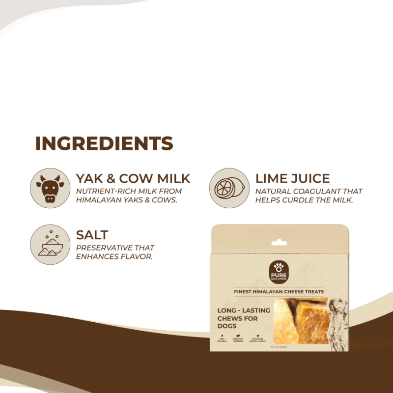 Puffed Yak Cheese Chews – 3.5 oz