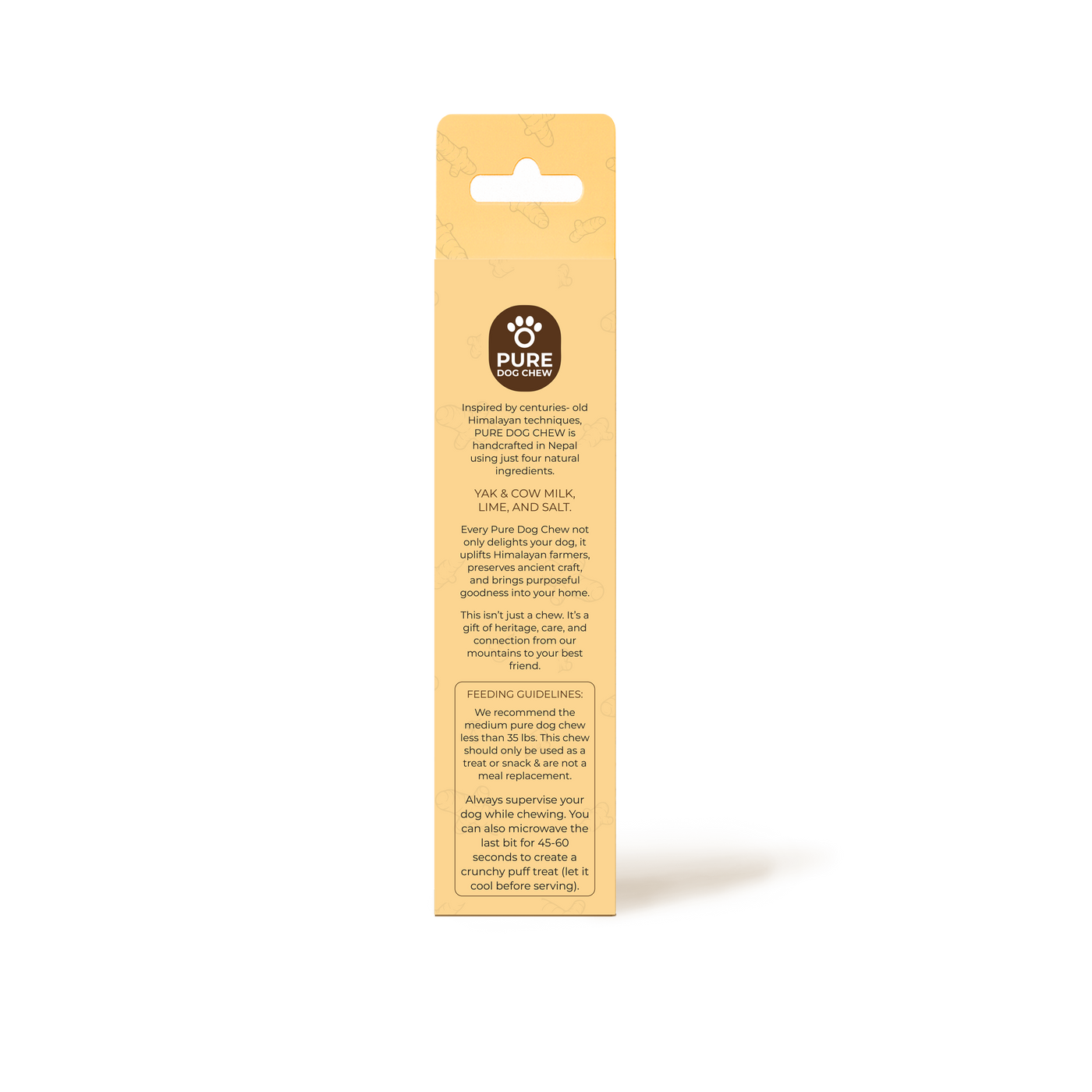 Turmeric Himalayan Yak Cheese Dog Chew – 3 oz