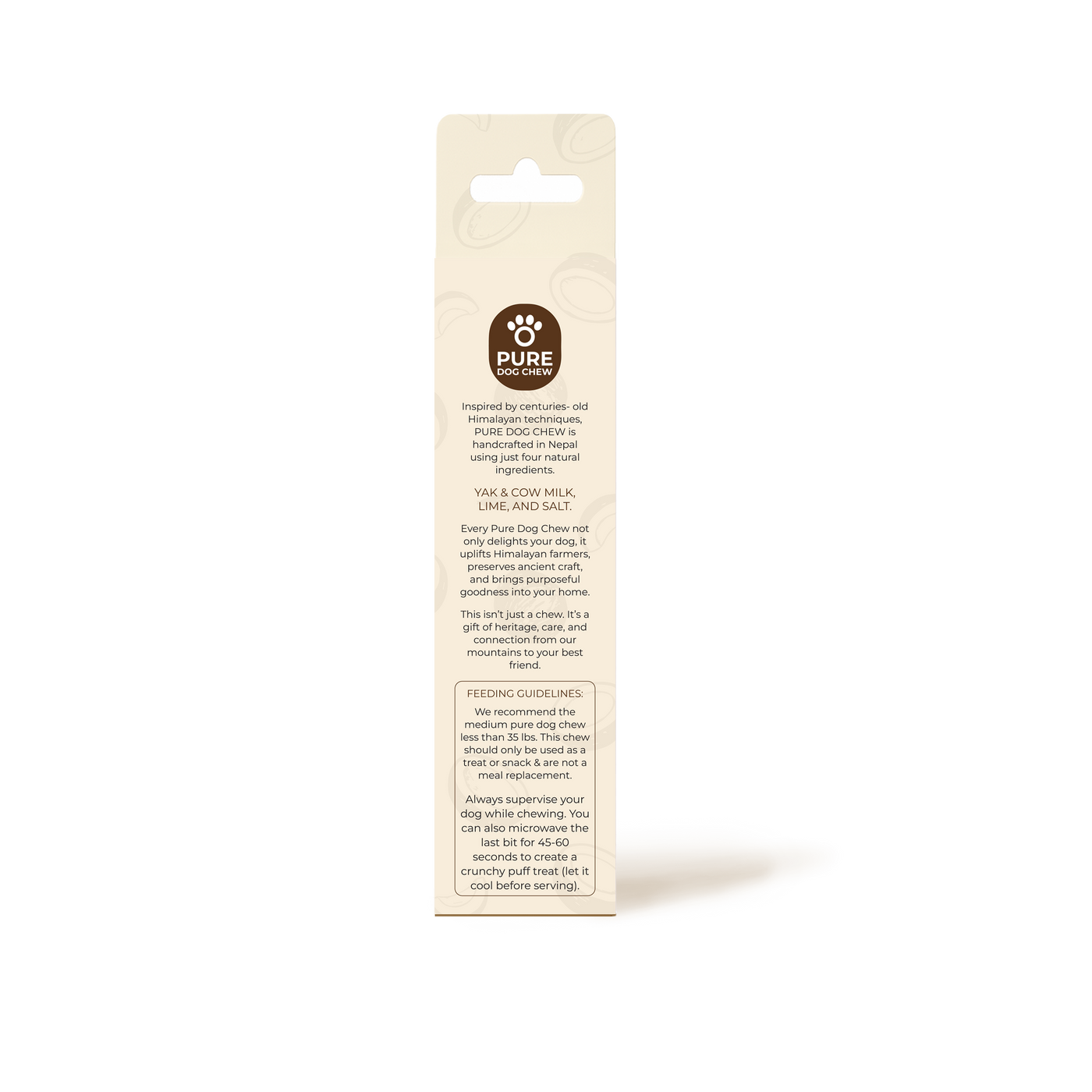Coconut Himalayan Yak Cheese Dog Chew – 3 oz