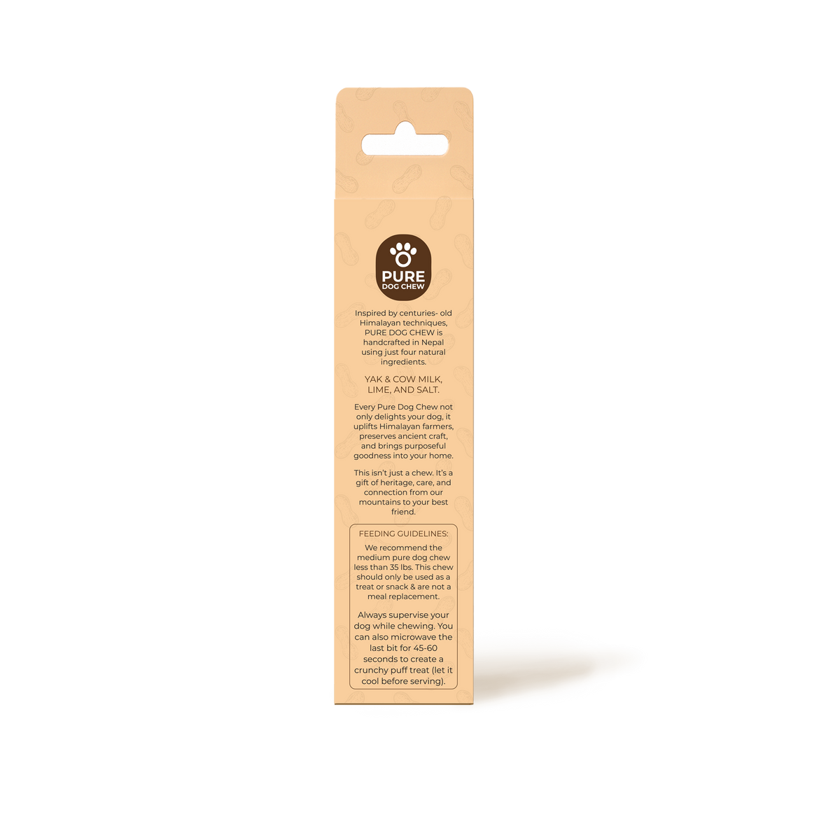 Peanut Butter Himalayan Yak Cheese Dog Chew – 3 oz