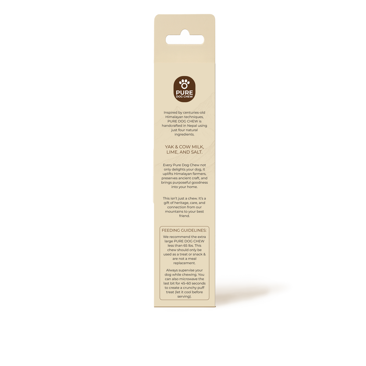 Pure Dog Chew Original Himalayan Yak Cheese Chew - 6 oz