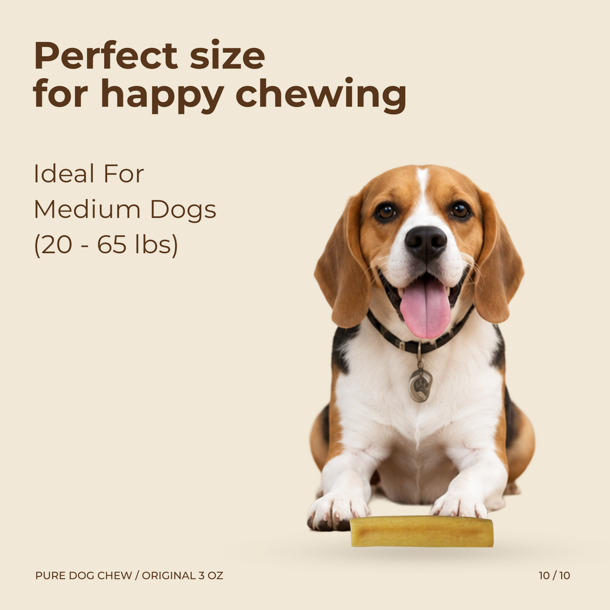 Pure Dog Chew Original Himalayan Yak Cheese Chew - 3 oz
