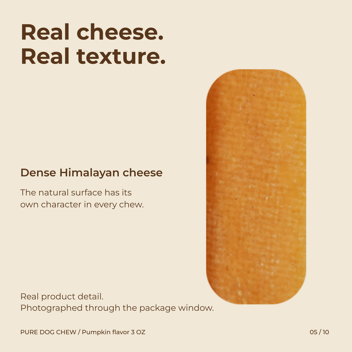 Pumpkin Himalayan Yak Cheese Dog Chew – 3 oz