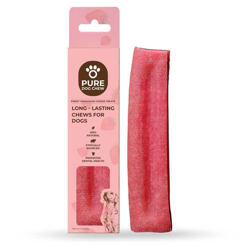 Strawberry Himalayan Yak Cheese Dog Chew – 3 oz