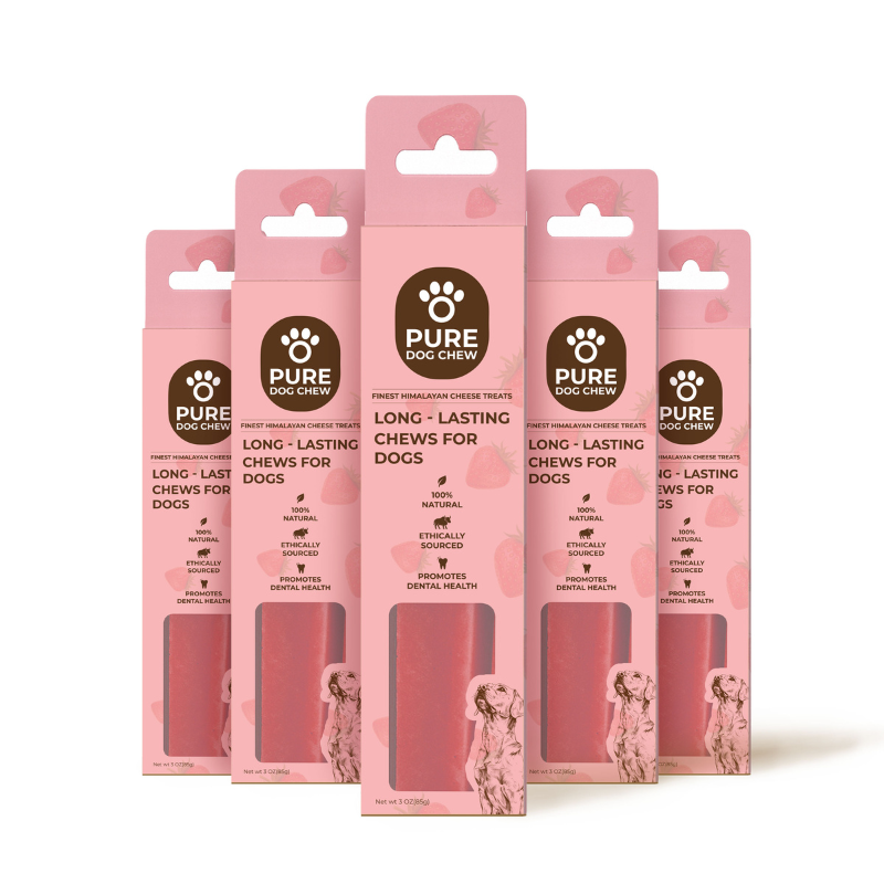 Strawberry Yak Cheese Chew - 3oz