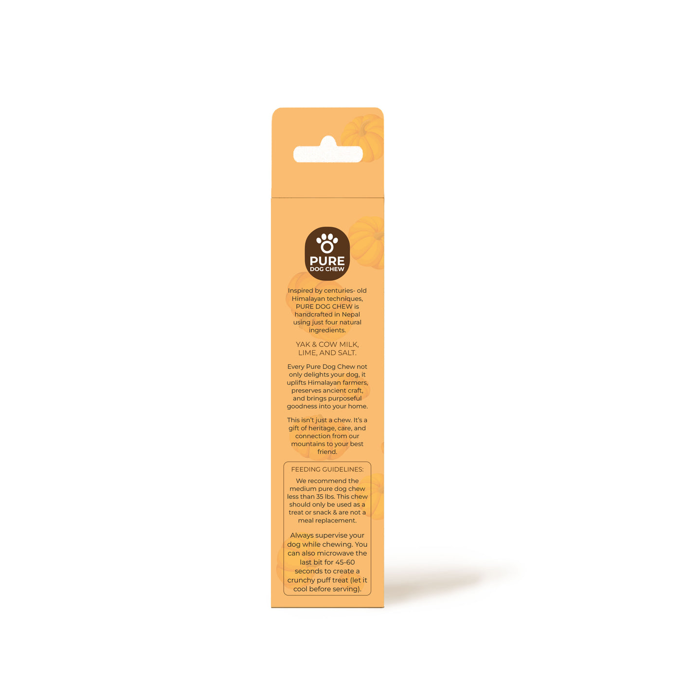 Pumpkin Himalayan Yak Cheese Dog Chew – 3 oz